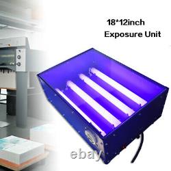 18x12 Screen Printing Exposure Unit Silk Screen Printing Machine UV Light 60W