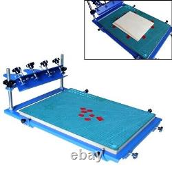 18x24'' 1 Color Desktop 3Way Micro-registration Screen Printing Machine DIY Tool