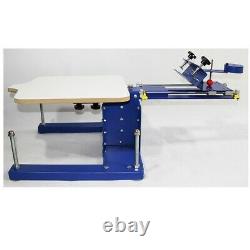 1 Color 1Station Screen Printing machine Floor Type Press Printer Movable Screen