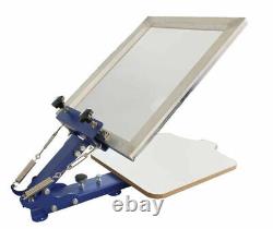 1 Color 1 Station Screen Press Silk Screen Printing Machine with Fixed Pallet