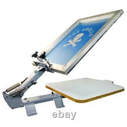 1 Color 1 Station Screen Printing Table Press Silk Screen Printer Adjustable