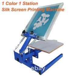 1 Color 1 Station Silk Screen Printing Machine 1-1 Press DIY T-Shirt Press