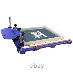 1 Color 1 Station Silk Screen Printing Press Machine Micro-adjust 20x24'' Pallet