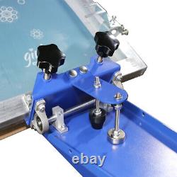 1 Color 6 Station Floor Screen Printing Machine Height Adjustable T-Shirt Press