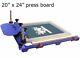 1 Color Screen Printing Machine 20 X 24 Pallet Silk Screen Press Printer