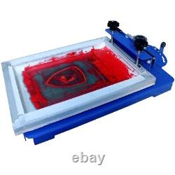1 Color Screen Printing Machine 360° Rotary Screen Holder Tabletop Press Printer