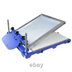 1 Color Screen Printing Machine Micro Adjust with 20x24 Large Printing Pallet