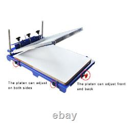 1 Color Screen Printing Machine Micro Adjust with 20x24 Large Printing Pallet