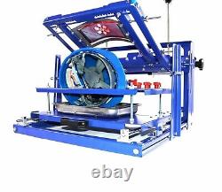 1 Color Screen Printing Machine for Hat /Helmet / Busketball Cambered Surface