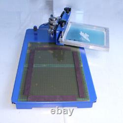 1 Color Screen Printing Machine with Rotary Screen Clamp Shirt DIY Press Printer