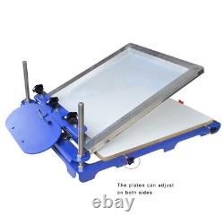 1 Color Screen Printing Press with 20x 24 Large Pallet Detachable DIY Machine