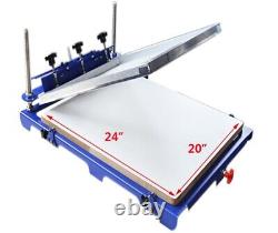 1 Color Screen Printing Press with 20x 24 Large Pallet Detachable DIY Machine