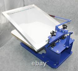 1 Color Screen Printing Printer Shirt Press Machine Adjustable Slant Palelt