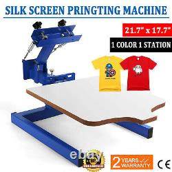 1 Station 1 Color Silk Screen Printing Machine Press Kit T-Shirt Equipment DIY