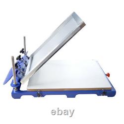 1 color screen printing printer 20 x 24 pallet silk screen printing machine