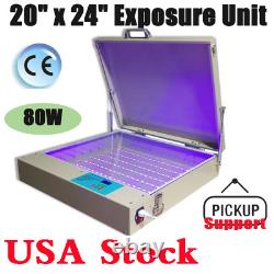 20 x 24 LED Exposure Machine 80W LED UV Exposure Unit for Screen Printing