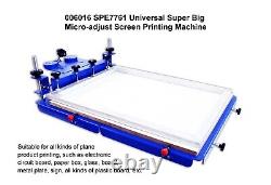 30''x24'' Micro-registration Screen Printing Machine 1 Color Screen Press New