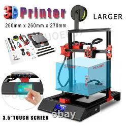 3D Printers Touch Screen 260x260x270mm Desktop Printer Machine Resume printing