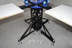 3 Color 4 Station Screen Printing Machine with Rotary Flash Dryer Press Printer