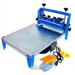 3-Direction Micro-adjustable Vacuum Screen Printer 20 x 24 Press with Pallet
