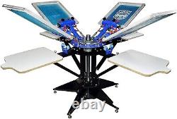 4Color Screen Printing Machine 4 Station Micro-registration Screen Press1-006254