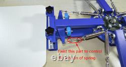 4 Color 1 Station Screen PrintingMachine Silk Screen Press Shirt Printer Economy