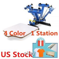 4 Color 1 Station Screen Printing Machine Silk Screening Pressing
