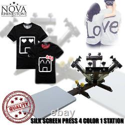 4 Color 1 Station Silk Screen Commercial Printing Press Machine