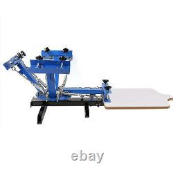 4 Color 1 Station Silk Screen Printing Equipment Press Machine With18 Flash Dryer