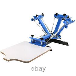 4 Color 1 Station Silk Screen Printing Machine Manual Cutting Carousel WELL MADE