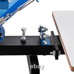 4 Color 1 Station Silk Screen Printing Machine T-Shirt DIY Kit Press Equipment