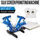 4 Color 1 Station Silk Screen Printing Machine T-shirt Press Equipment Diy Kit