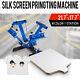 4 Color 1 Station Silk Screen Printing Machine T-shirt Press Equipment Kit Diy