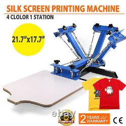 4 Color 1 Station Silk Screen Printing Machine T-Shirt Screen Press Equipment
