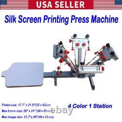 4 Color 1 Station Silk Screen Printing Press Machine CA PICK UP