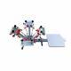 4 Color 1 Station Silk Screen Printing Press Machine With Micro Registration