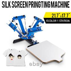 4 Color 1 Station Silk Screen Printing Pressing Machine Printer Manual Print
