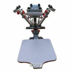 4 Color 1 Station T-shirt Screen Printing Machine Press with Micro Registration