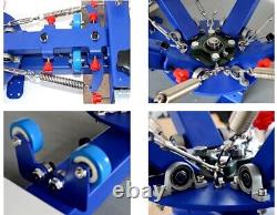 4 Color 1 Station Table Type Screen Printing Machine Micro-adjust Easy Operate