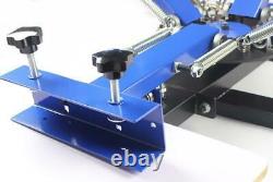 4 Color 2 Station Manual Silk Screen Printing Press Machine DIY Shirt Printer