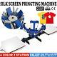 4 Color 2 Station Silk Screen Printing Machine T-shirt Press Kit Equipment Diy