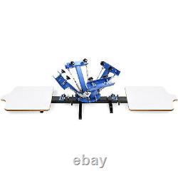 4 Color 2 Station Silk Screen Printing Machine Wood Pressing Print FACTORY PRICE