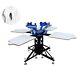 4 Color 4 Station Screen Printing Machine T-shirt Printer Press With Fixed Pallet