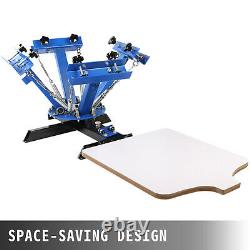 4 Color Screen Printing Press Machine Silk Screening Pressing 1 Station T-shirt