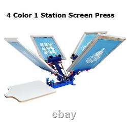 4 Color Screen Printing Printer Micro-adjust Silk screen Printing Press machine