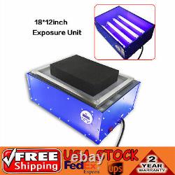 60W Screen Printing Exposure Unit 18x12 Silk Screen Printing Machine UV Light