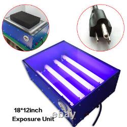 60W Screen Printing Exposure Unit 18x12 Silk Screen Printing Machine UV Light