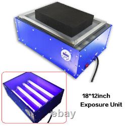 60W Screen Printing Exposure Unit 18x12 Silk Screen Printing Machine UV Light