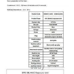 60W Screen Printing Exposure Unit 18x12 Silk Screen Printing Machine UV Light