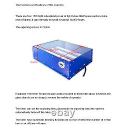 60W Screen Printing Exposure Unit 18x12 Silk Screen Printing Machine UV Light